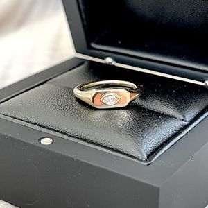 Dana Rebecca Diamond Signet Ring NIB
